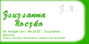 zsuzsanna moczko business card